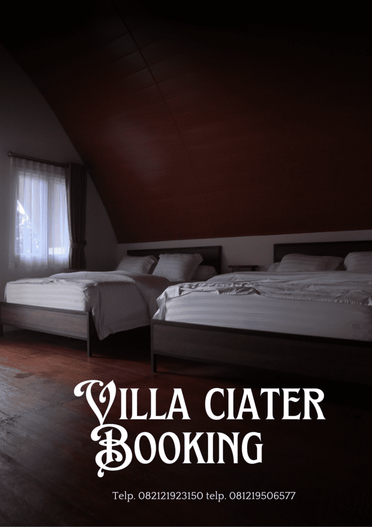 Sewa Tempat tidur doule bed villa agnimaya ciater